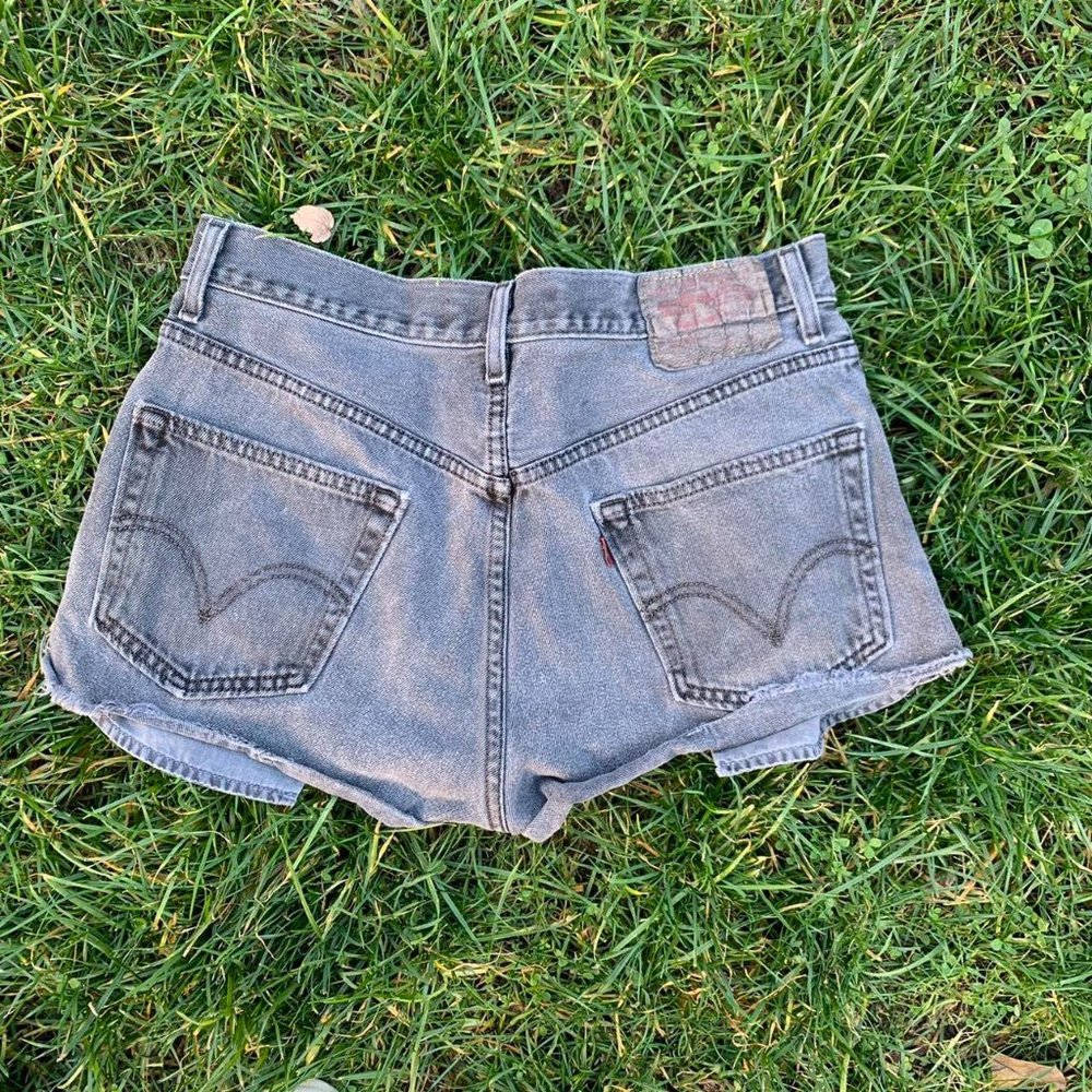 Black Levi's Denim Cutoff Shorts